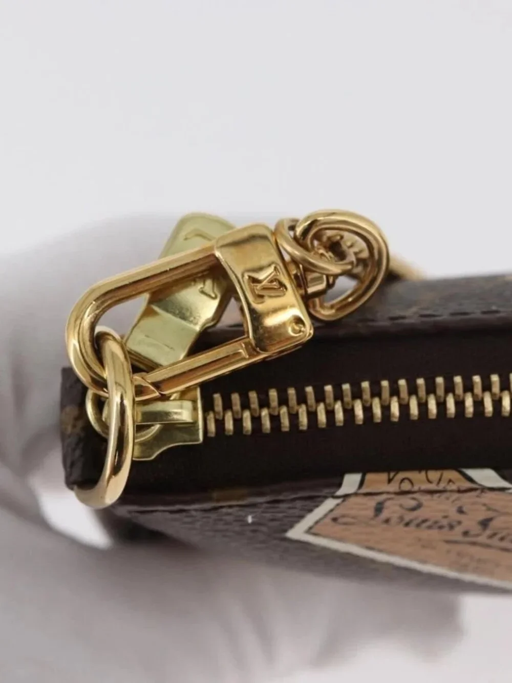 LOUIS VUITTON Monogram Patch Mini Pochette Accessoires Pouch M95804 Auth 181966V